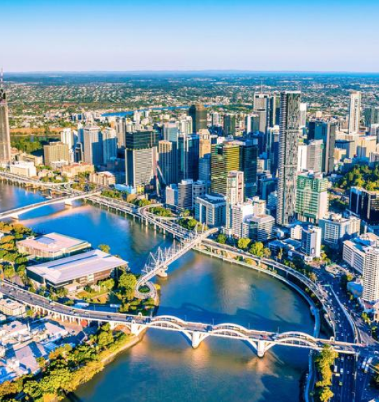 Scenic view of Brisbane, showcasing the vibrant area around our phone repair store location in Fortitude Valley.